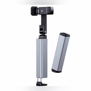 Portable phone holder for desk airplane with multi directional 360degree silver